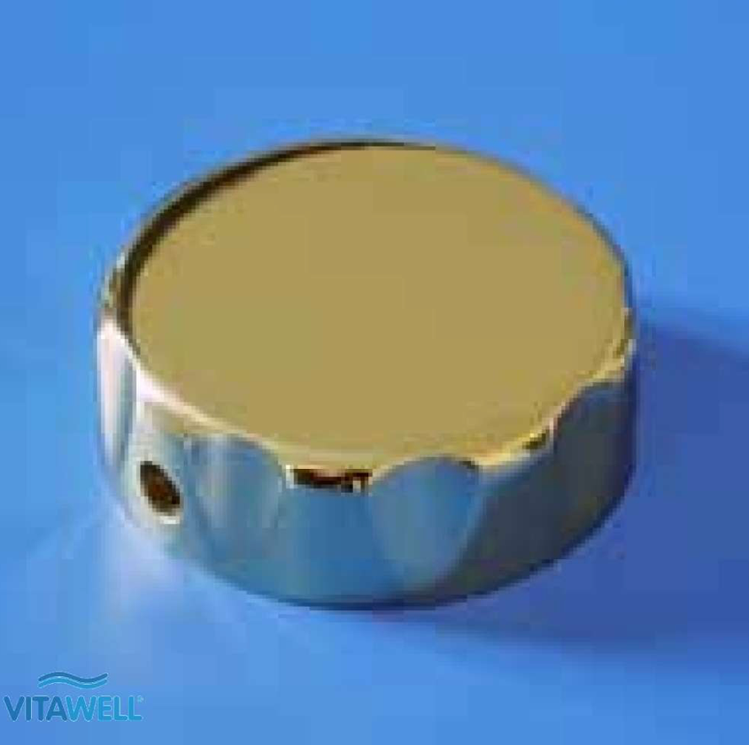 Drehgriff Ergonomisch aus Messing in Farbe chrom für Badewannen und Whirlpools