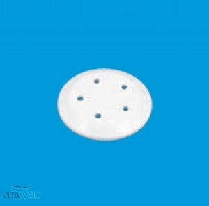 Luftdüsenkappe 5 Loch in Weiß, Airjet Cover with 5 holes Color White