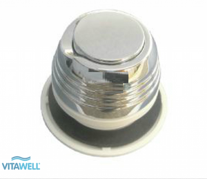 Pneumatischer Druckknopf in chrom