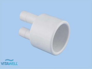 T-Stück für Luftleitung / Luftverteilung von 32 mm auf 12 mm