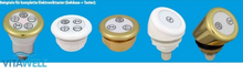 Lade das Bild in den Galerie-Viewer, Taster mit 3 Funktionstaste 40 mm Durchmesser mit Chrom Ring mit und ohne LED
