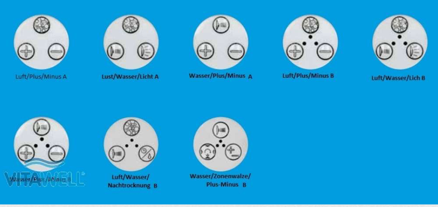 Taster mit 3 Funktionstaste 40 mm Durchmesser mit Chrom Ring mit und ohne LED